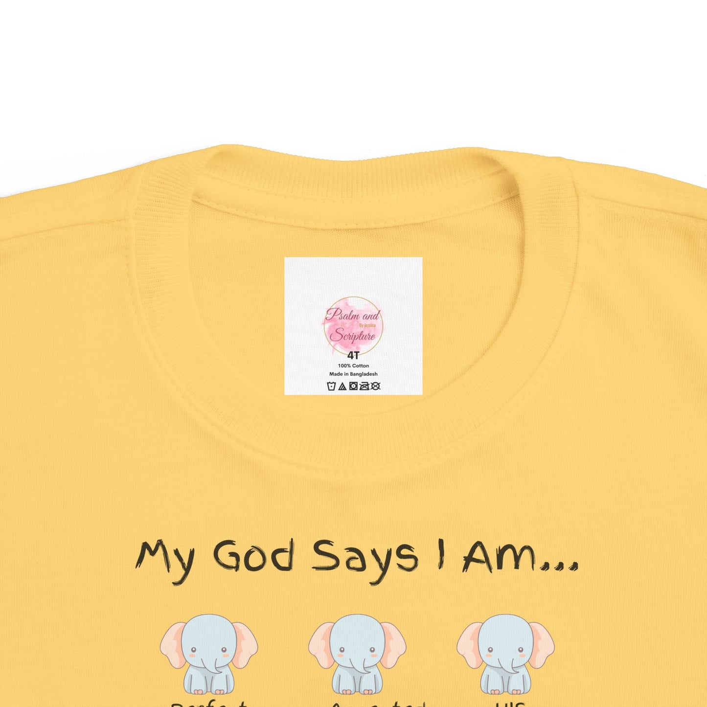 My God Says -Toddler's Fine Jersey Tee