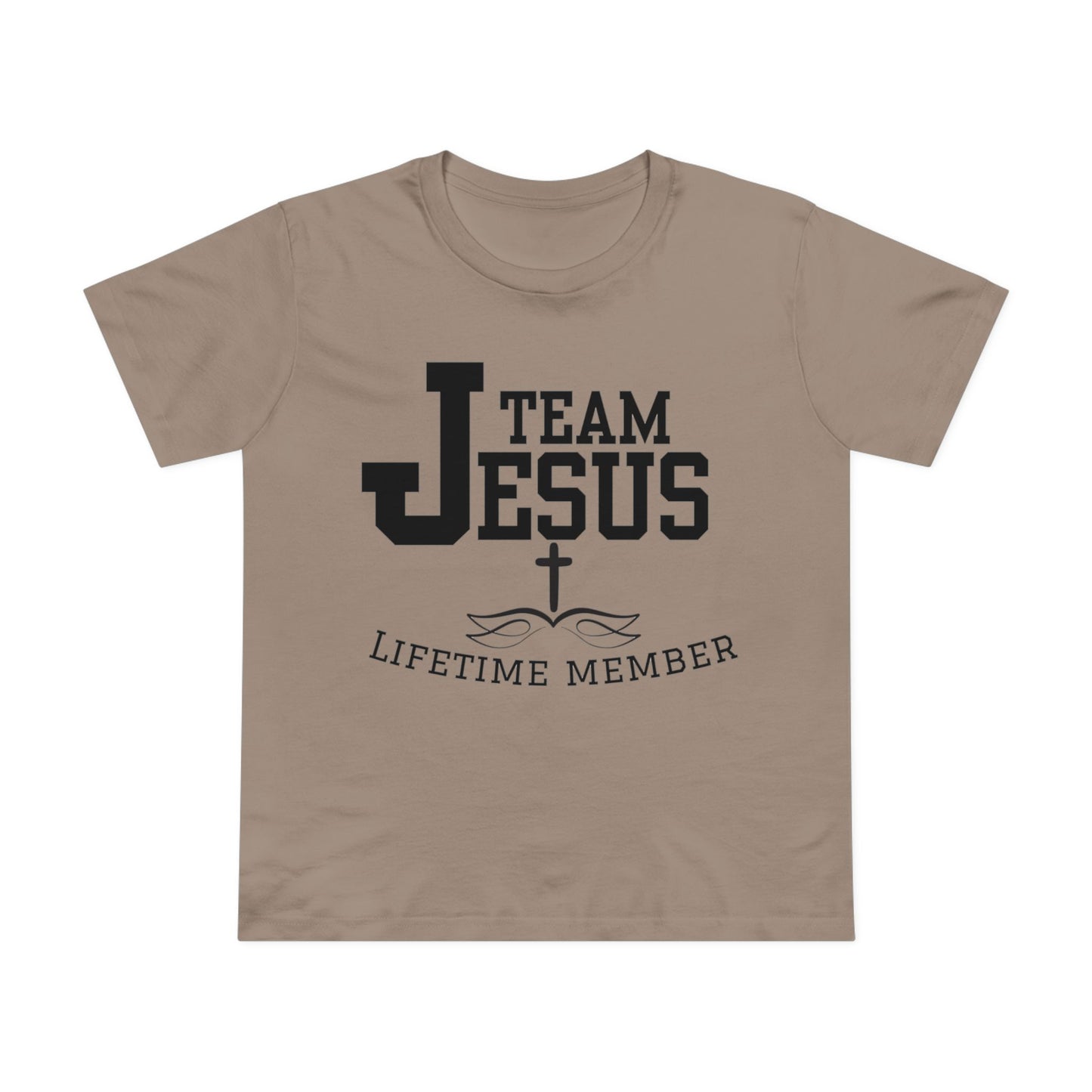 Women's Tee - Team Jesus Faithful Christian Praise Fun Tone