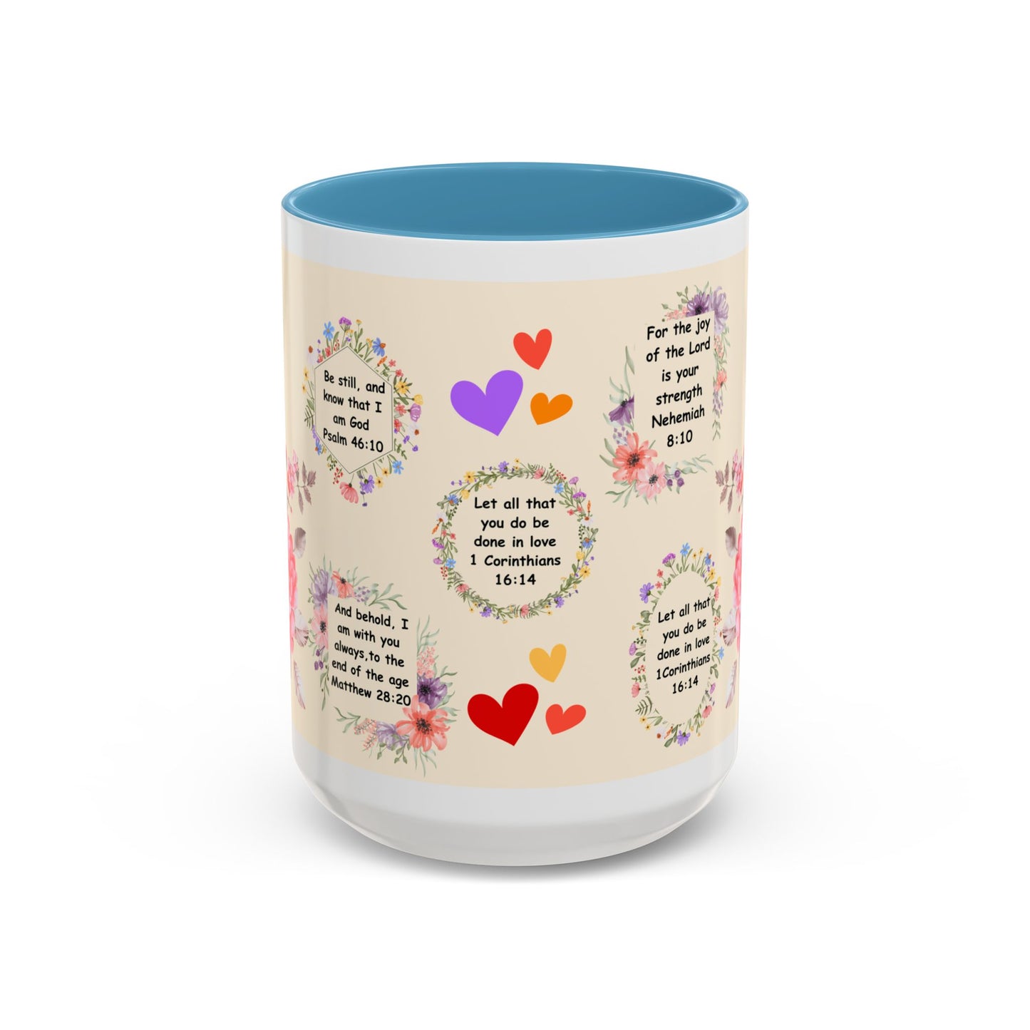 Flowers Accent Coffee Mug (11, 15oz)