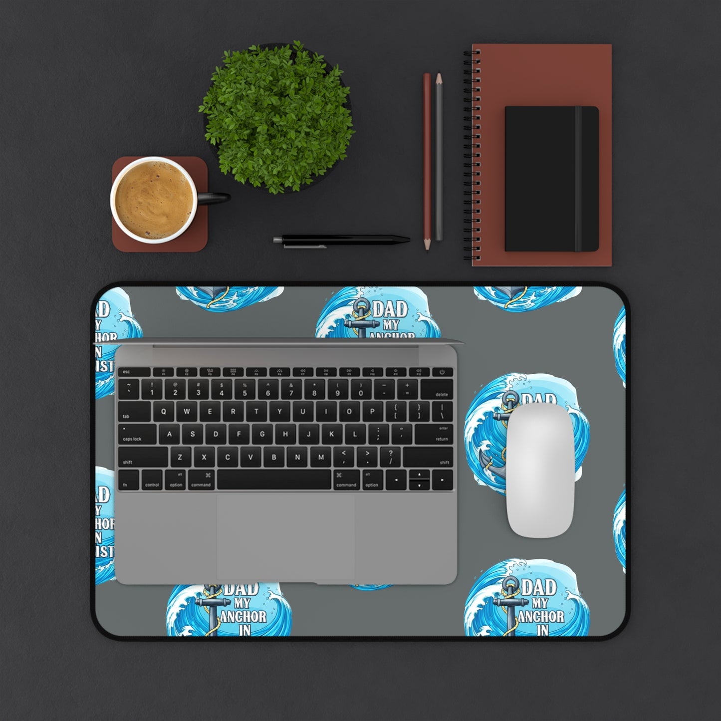 ⚓️ Elevate Dad's Desk! "My Anchor In Christ" Desk Mat - Father's Day Gift Idea! 🙏