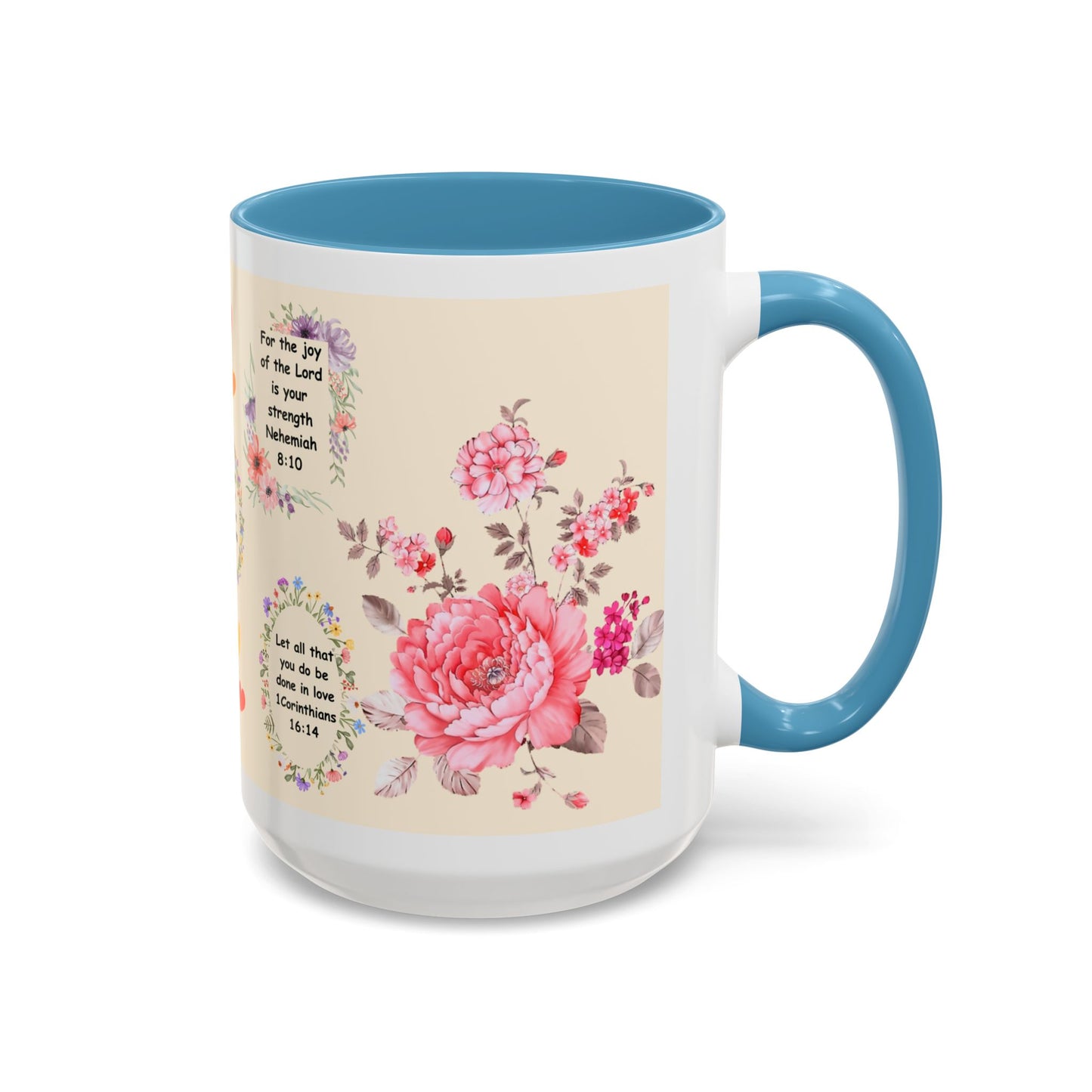 Flowers Accent Coffee Mug (11, 15oz)