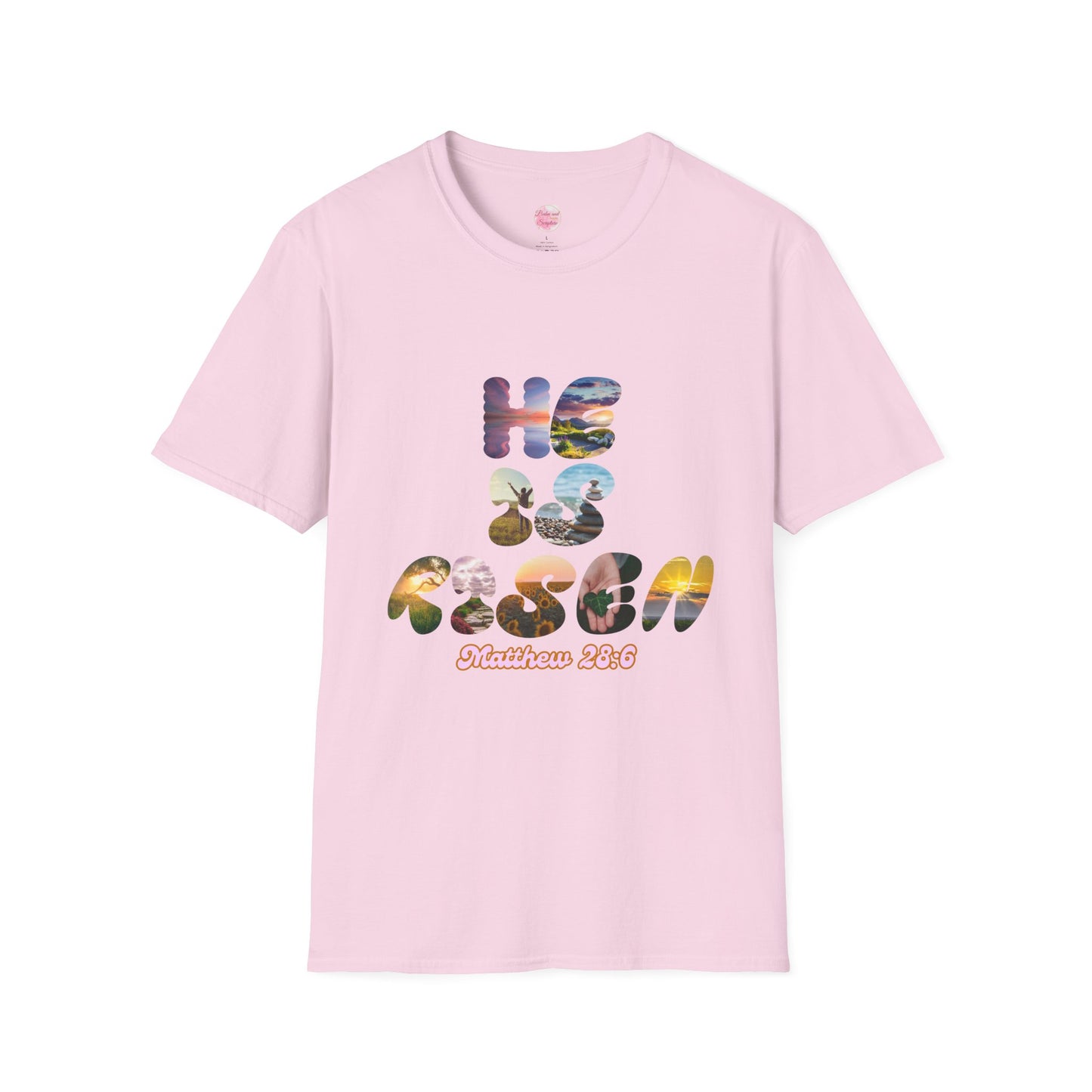 He is Risen Bible Quote Unisex T-Shirt - American Made Christian Scripture Soft Tee