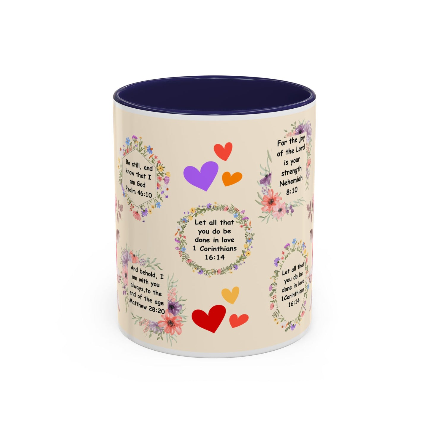 Flowers Accent Coffee Mug (11, 15oz)