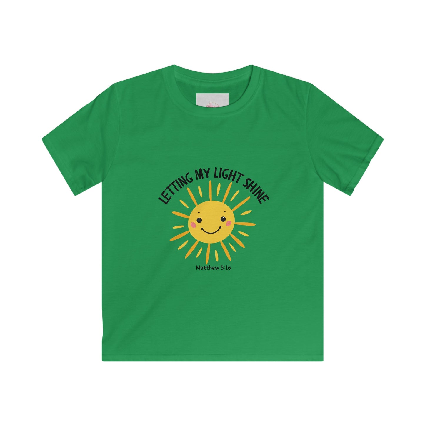 Letting My Light Shine Faith Shirt -Christian Kids Tee