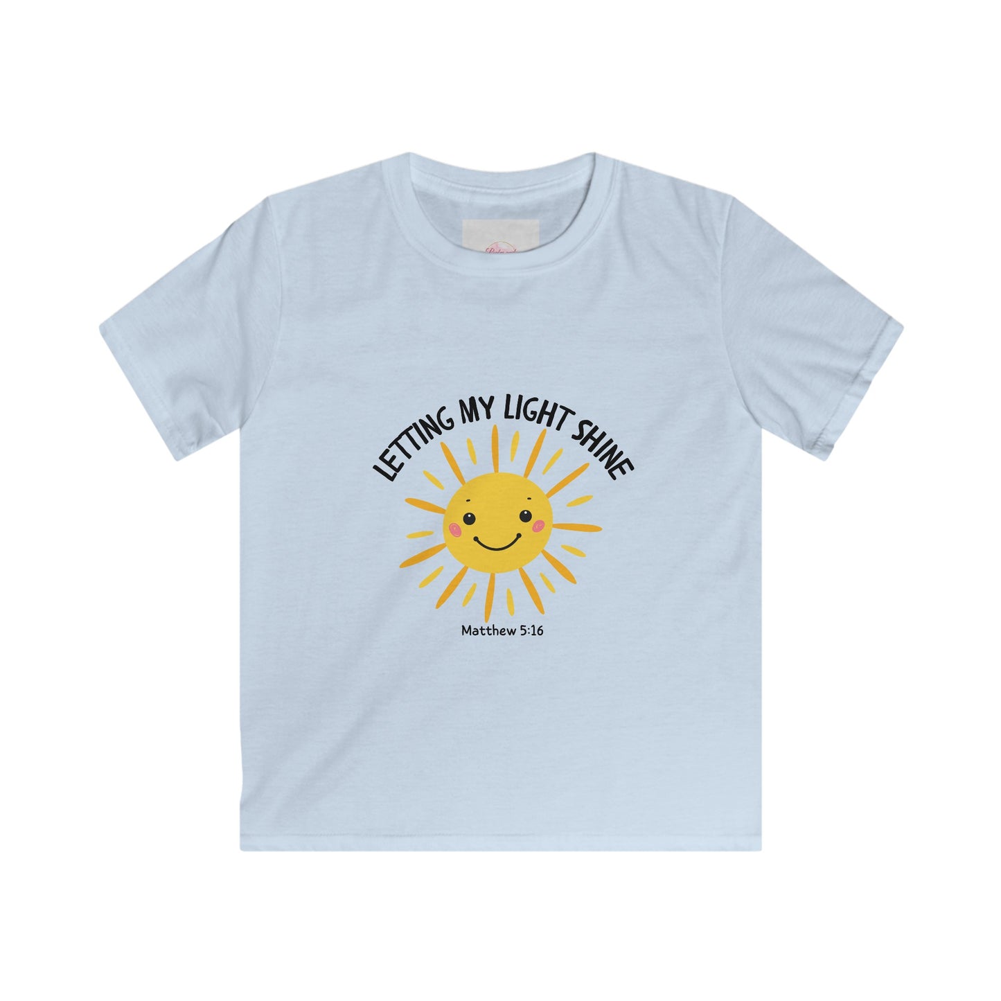 Letting My Light Shine Faith Shirt -Christian Kids Tee