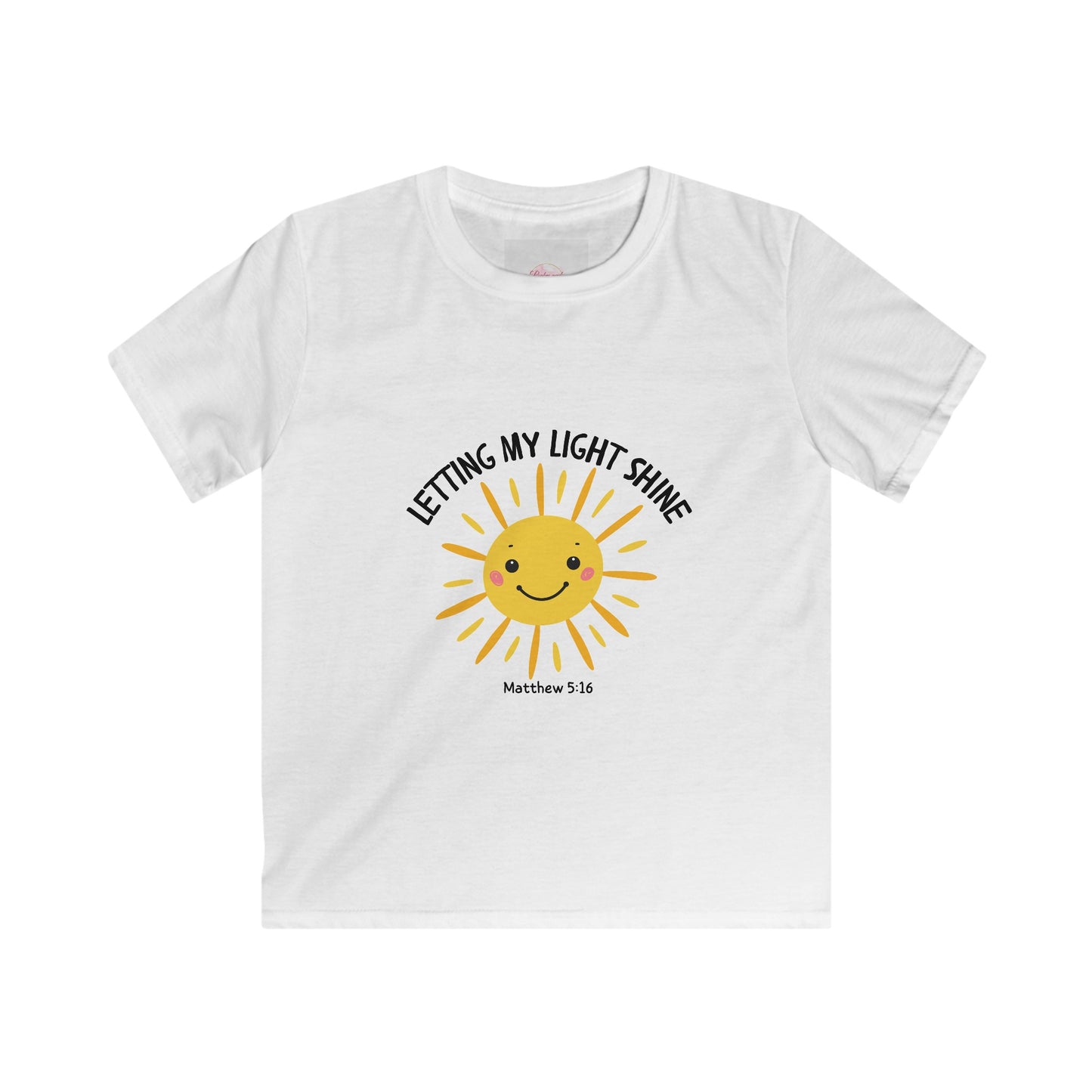 Letting My Light Shine Faith Shirt -Christian Kids Tee