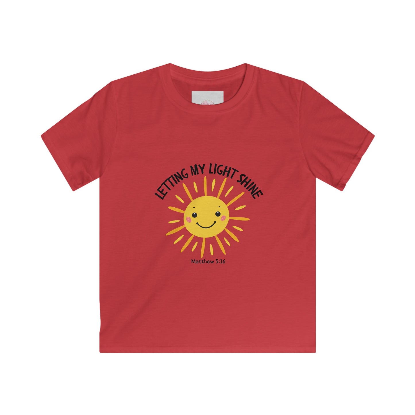 Letting My Light Shine Faith Shirt -Christian Kids Tee