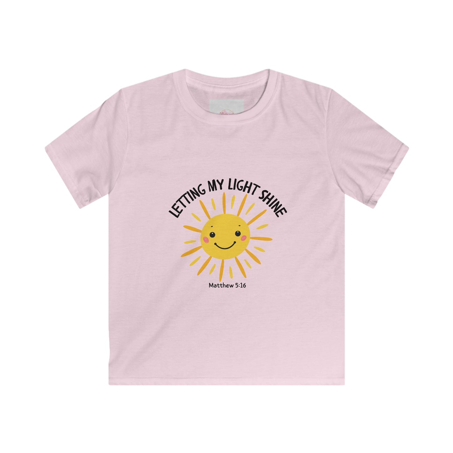 Letting My Light Shine Faith Shirt -Christian Kids Tee