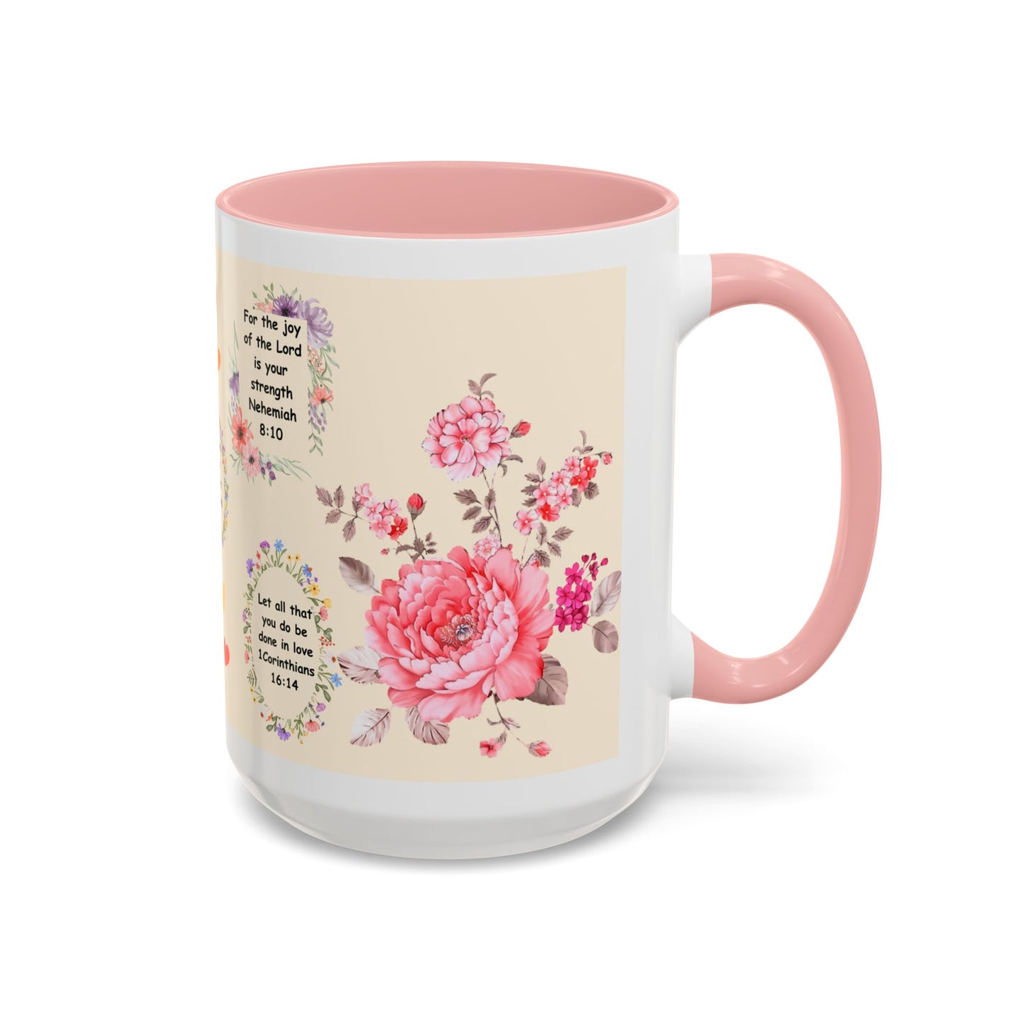 Flowers Accent Coffee Mug (11, 15oz)