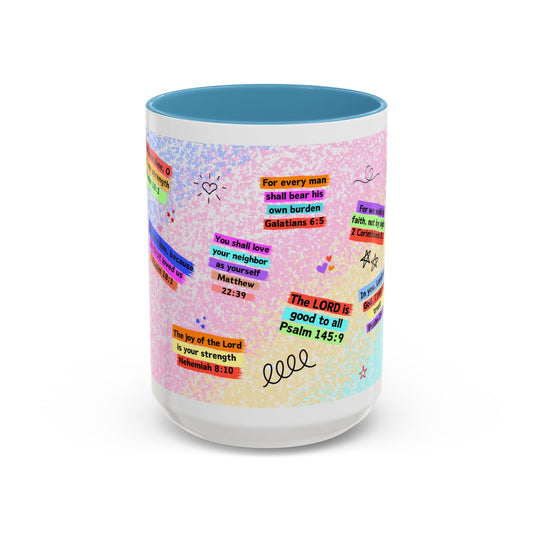 Words glitter Accent Coffee Mug (11, 15oz)