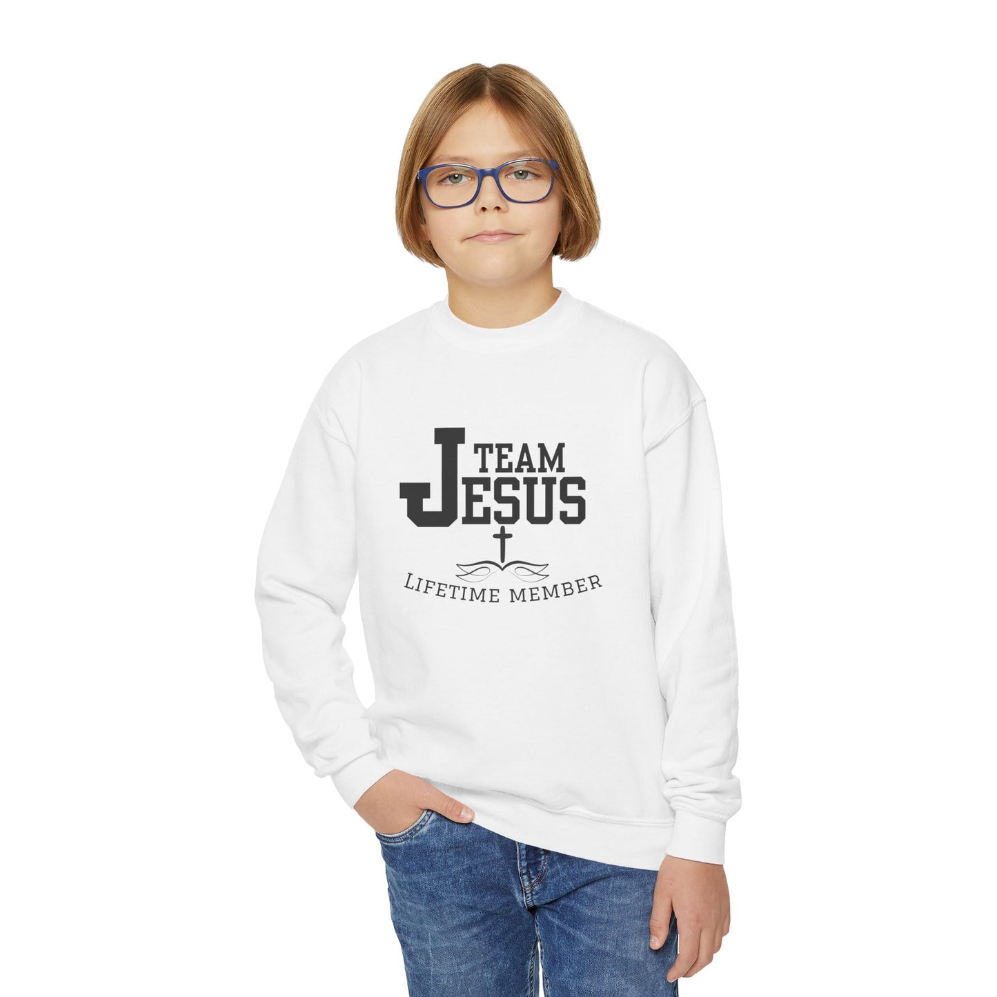 Team Jesus Youth Crewneck Sweatshirt