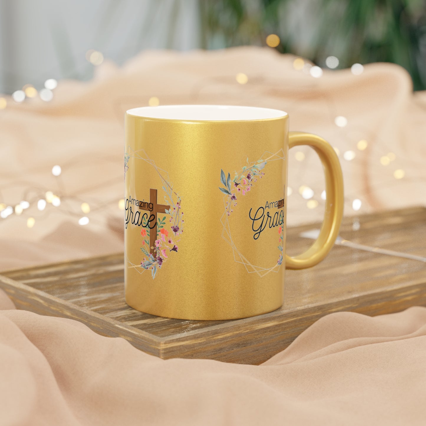 ✨ Faith & Coffee: Golden Grace Mug ✨