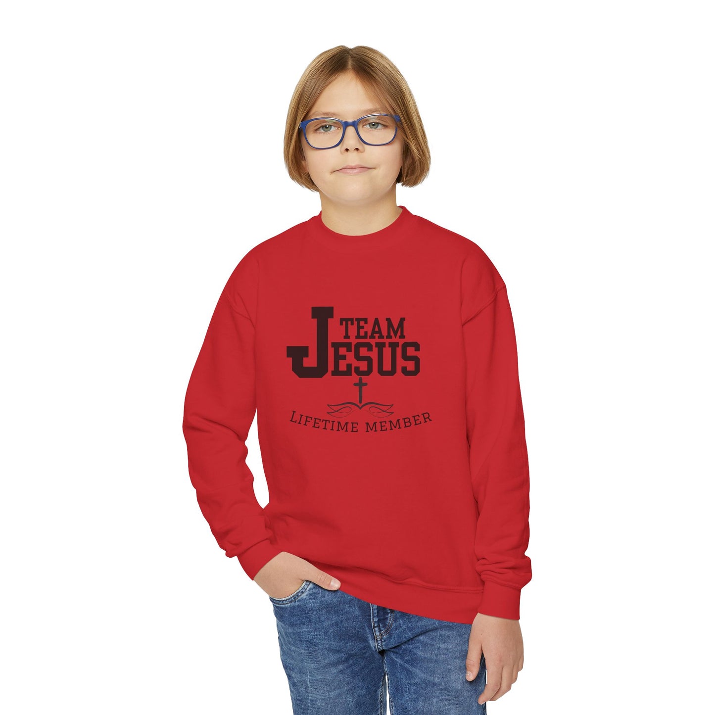 Team Jesus Youth Crewneck Sweatshirt