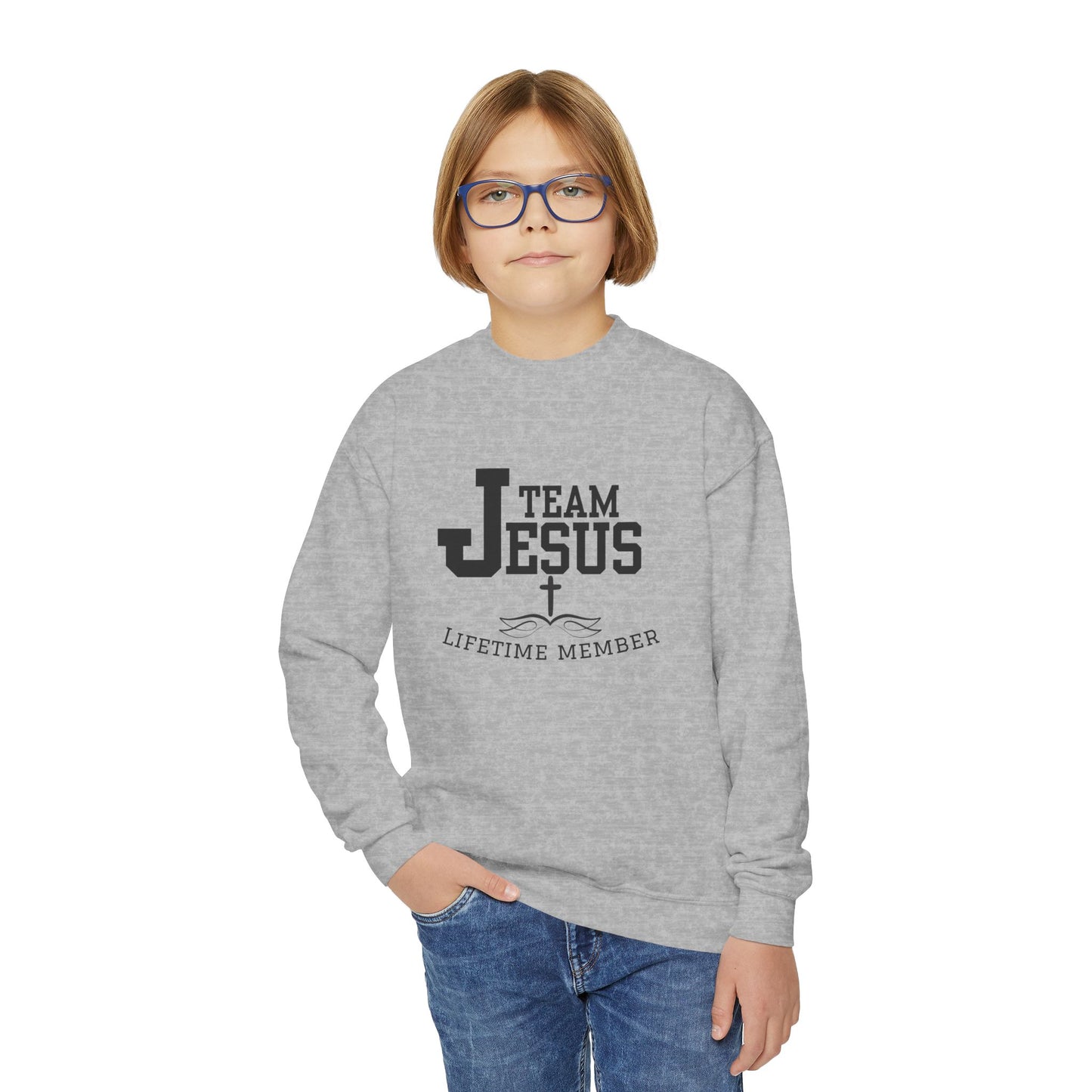 Team Jesus Youth Crewneck Sweatshirt