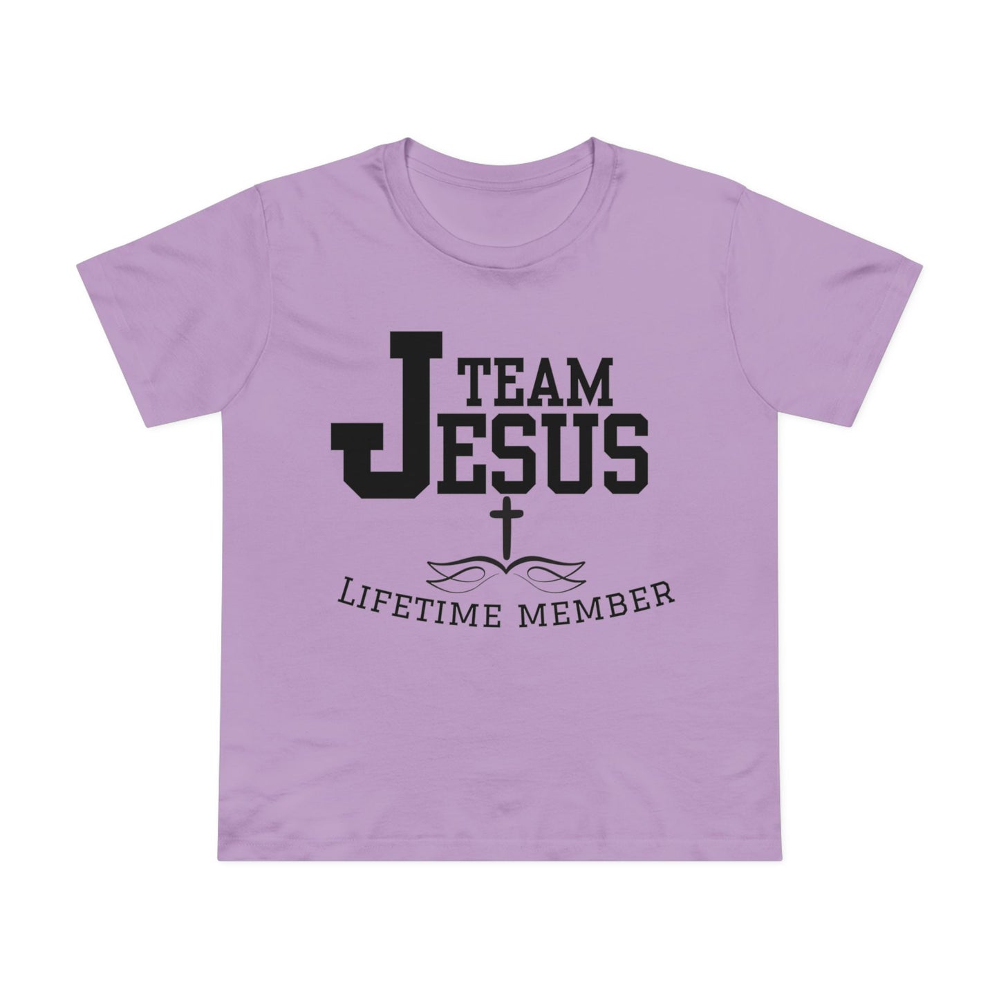 Women's Tee - Team Jesus Faithful Christian Praise Fun Tone