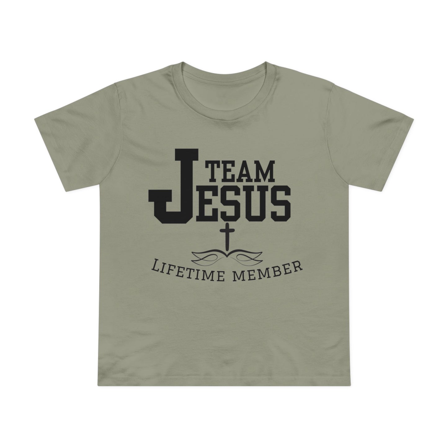 Women's Tee - Team Jesus Faithful Christian Praise Fun Tone