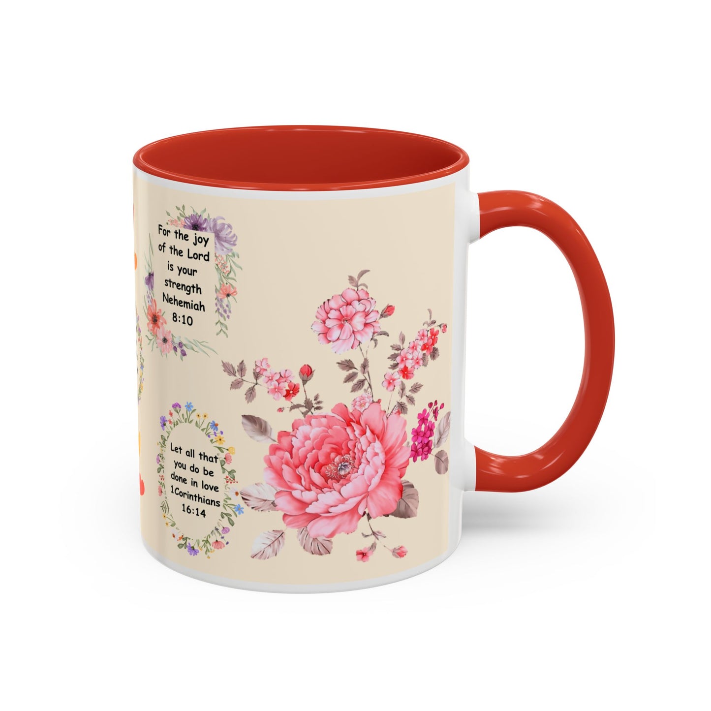 Flowers Accent Coffee Mug (11, 15oz)