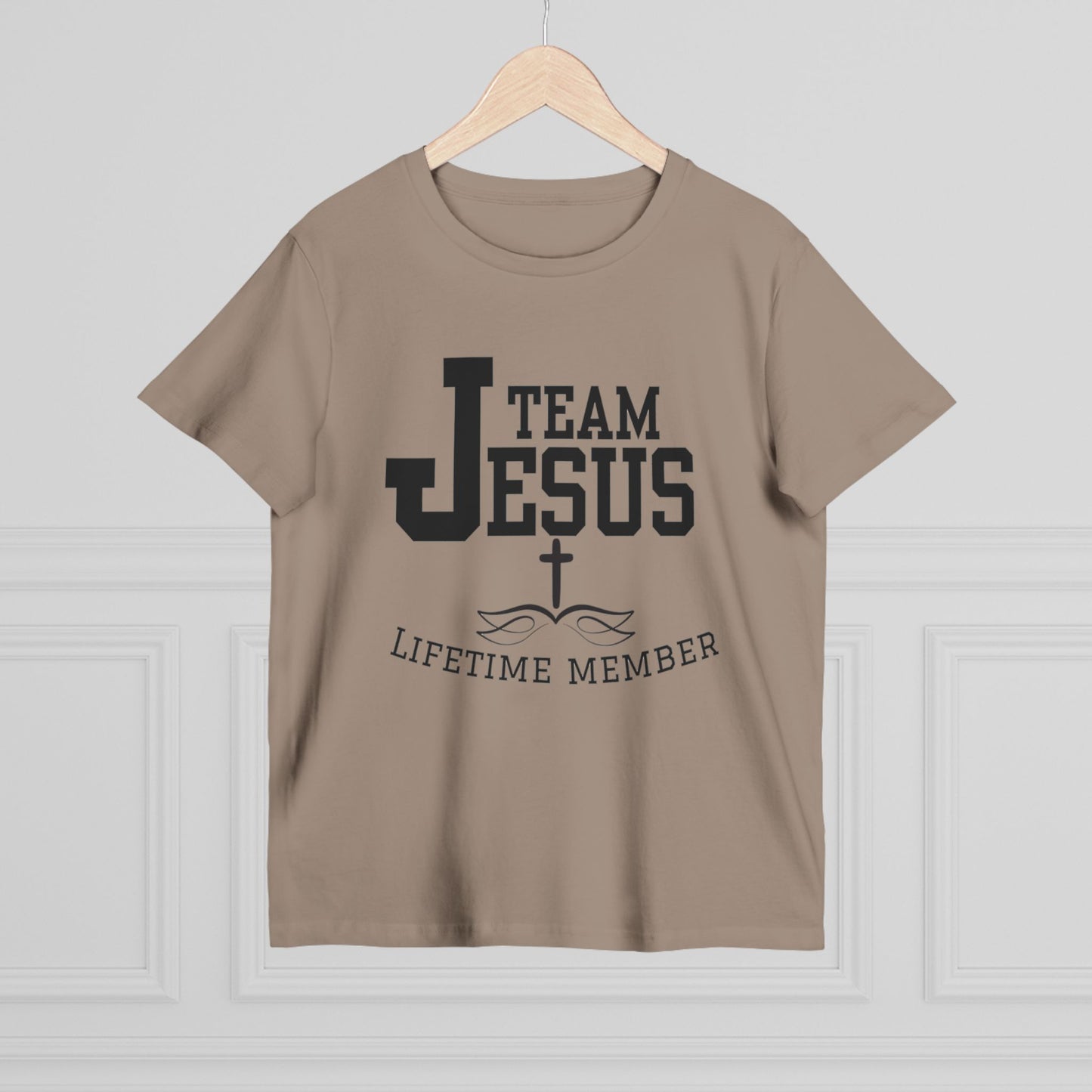 Women's Tee - Team Jesus Faithful Christian Praise Fun Tone
