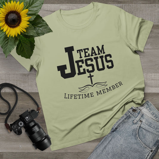 Women's Tee - Team Jesus Faithful Christian Praise Fun Tone