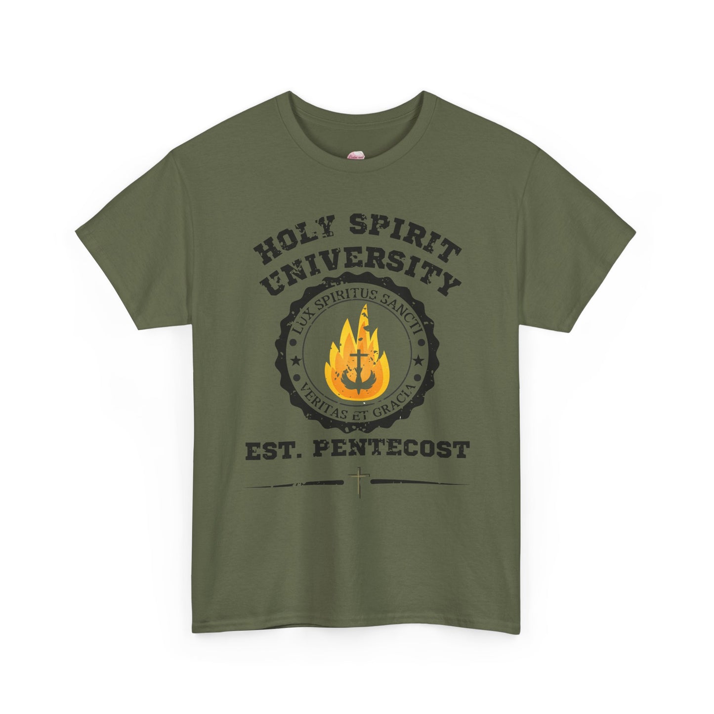HOLY SPIRIT U. Collegiate Tee 🔥 EST. Pentecost | Comfort Colors