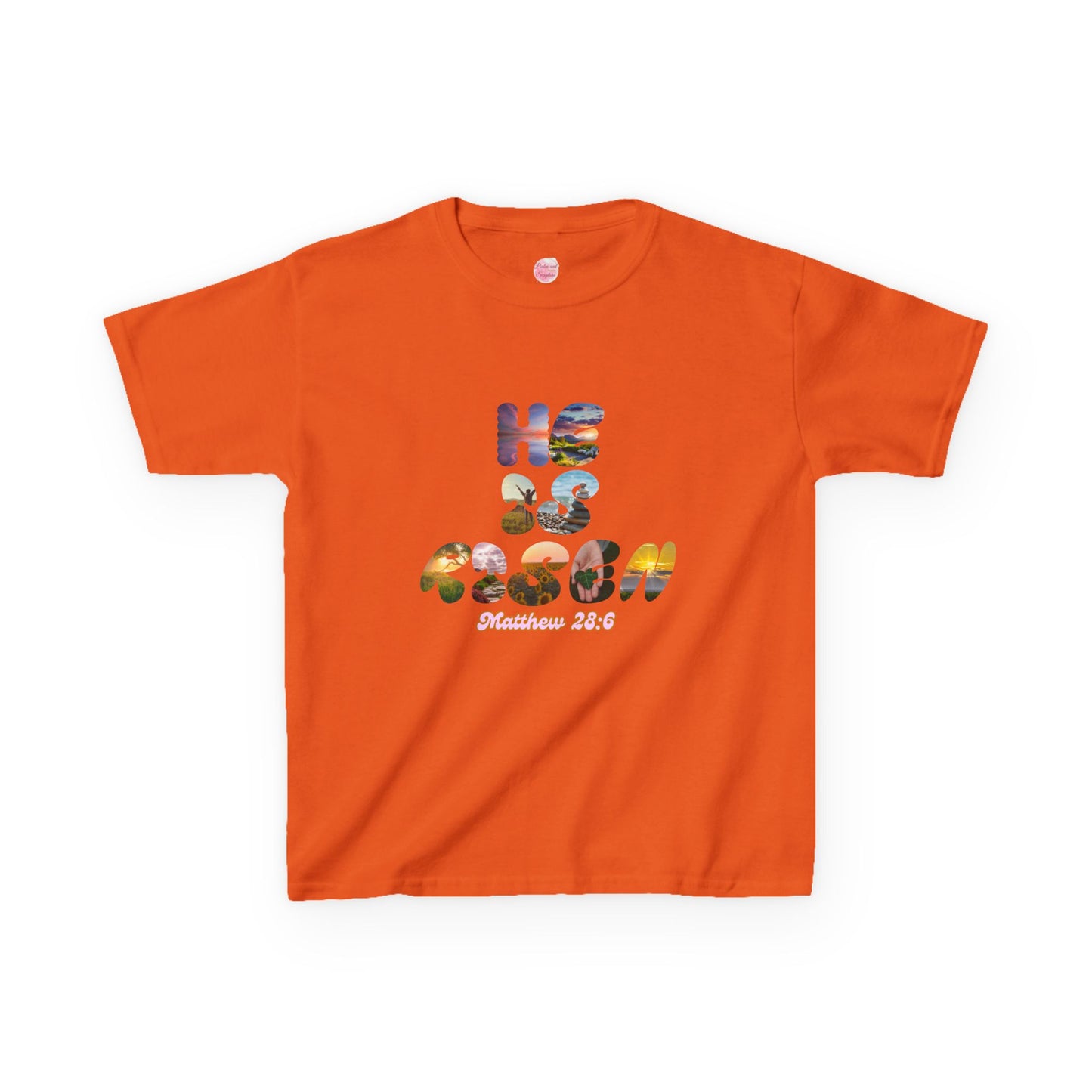 He is Risen Bible Quote KIDS Unisex T-Shirt - American Made Christian Scripture Soft Tee