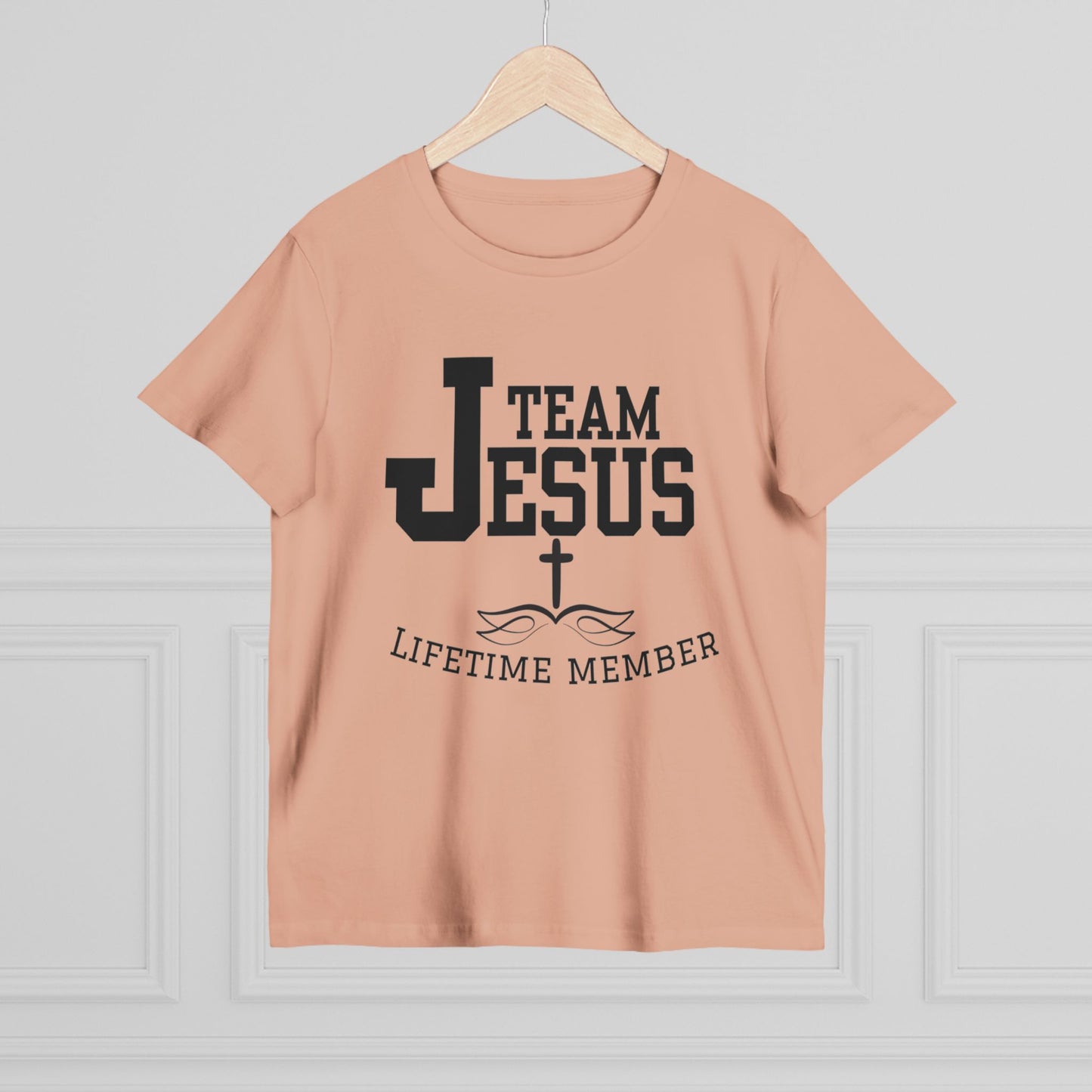 Women's Tee - Team Jesus Faithful Christian Praise Fun Tone