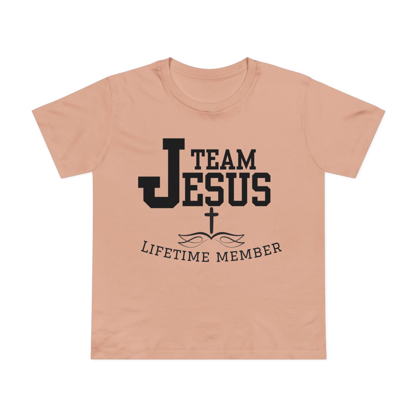 Women's Tee - Team Jesus Faithful Christian Praise Fun Tone