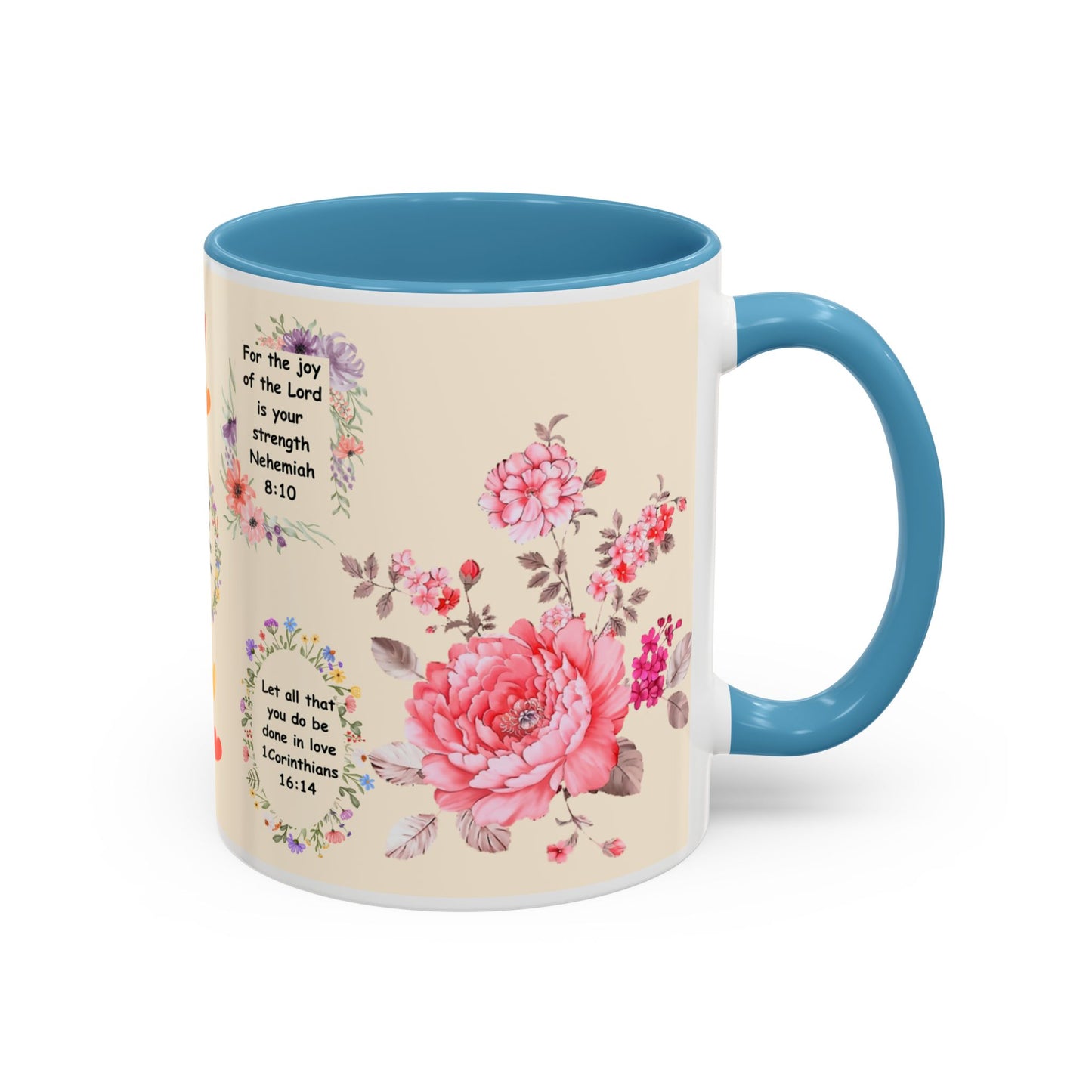Flowers Accent Coffee Mug (11, 15oz)