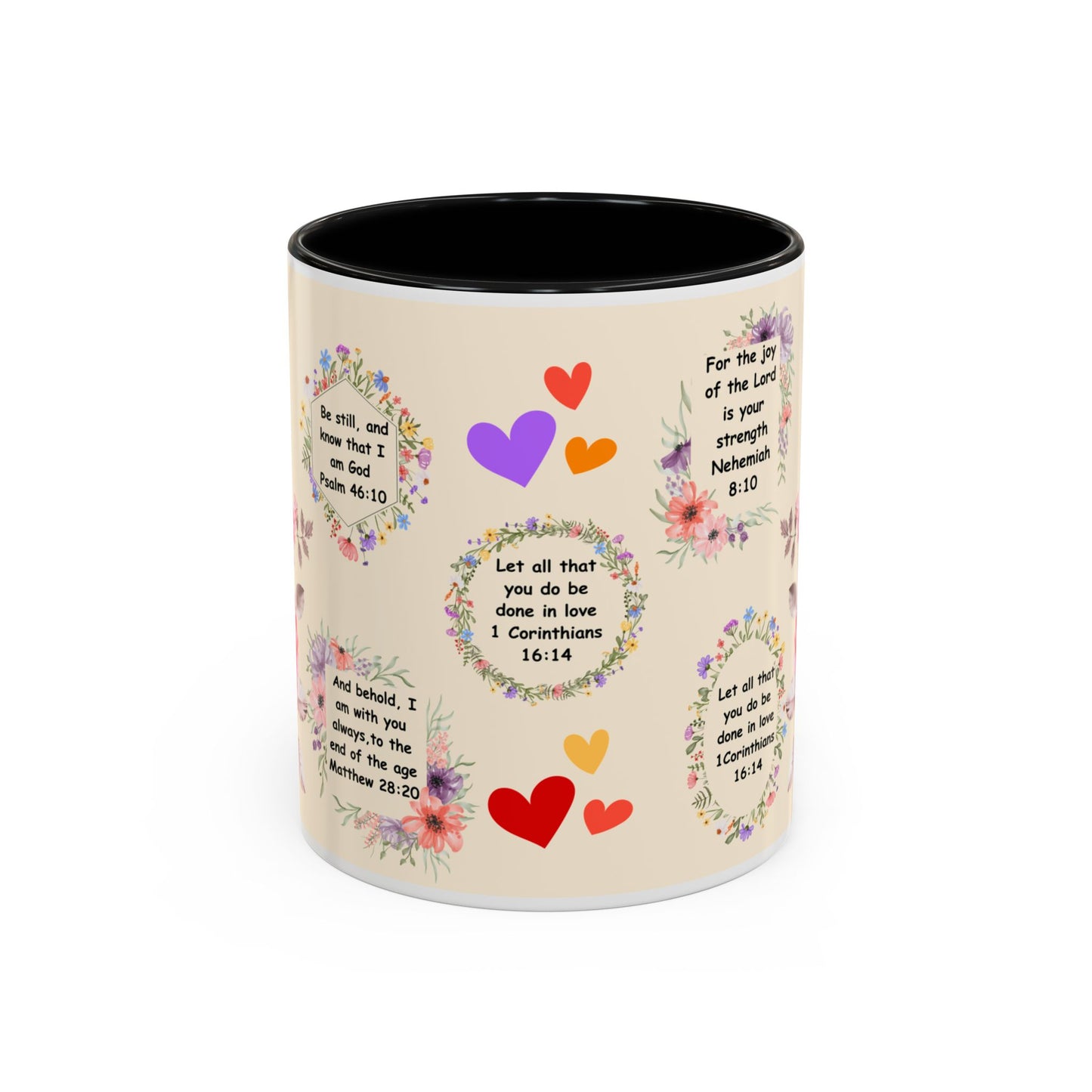 Flowers Accent Coffee Mug (11, 15oz)