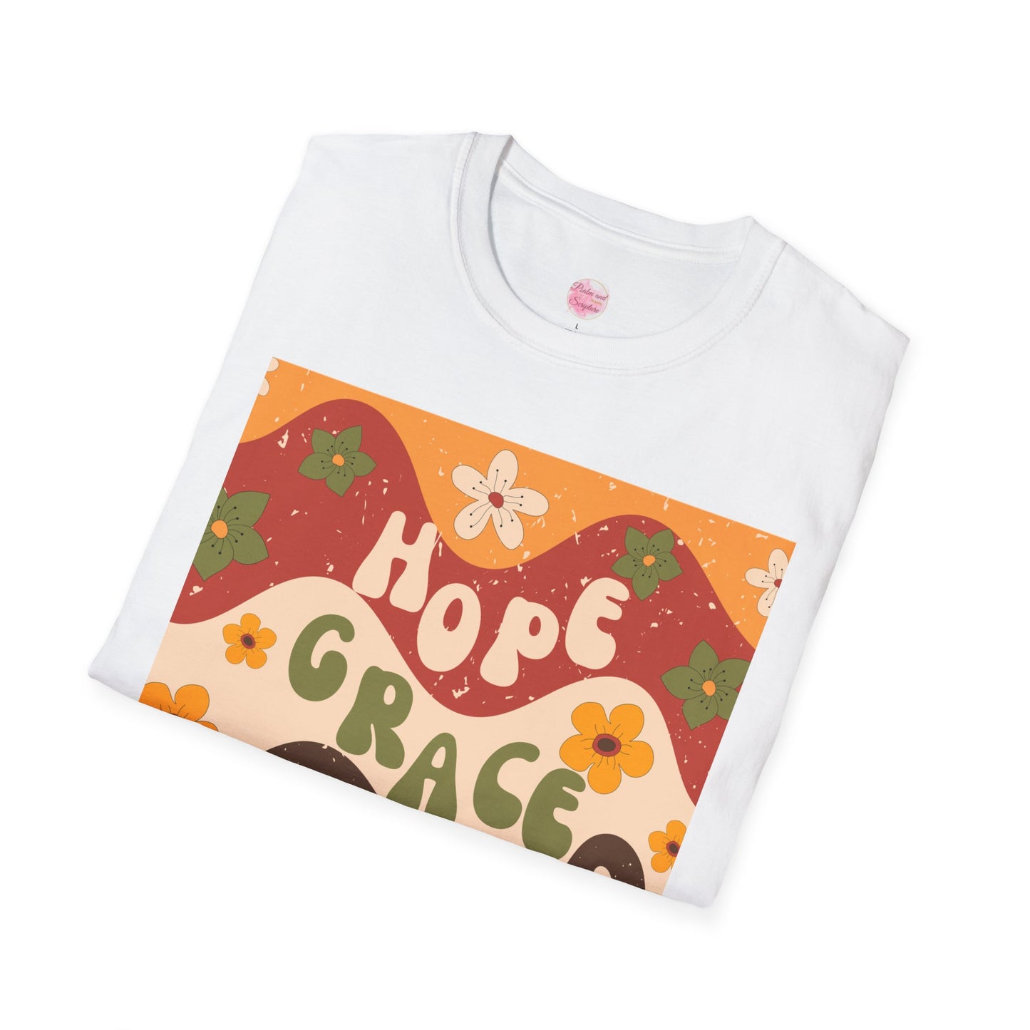 Christian Hope, Love, Grace Unisex T-Shirt