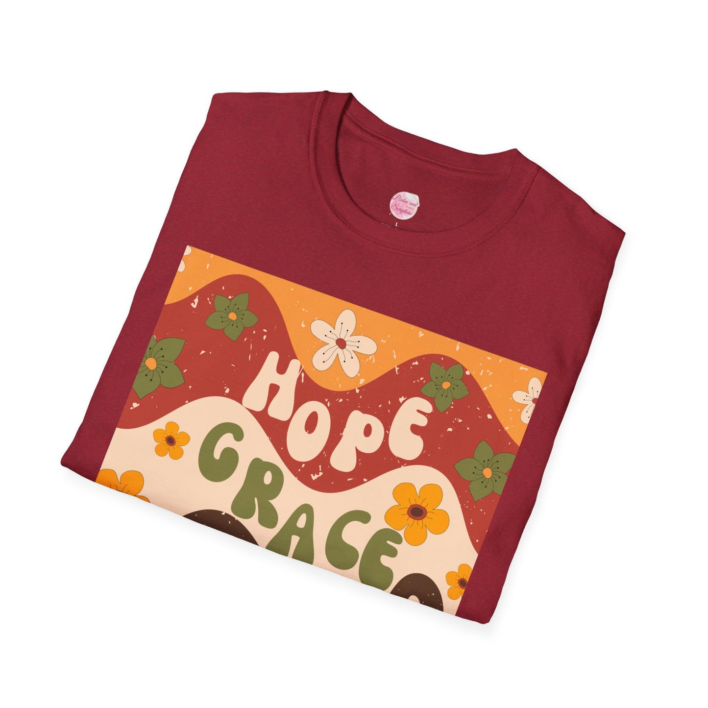 Christian Hope, Love, Grace Unisex T-Shirt