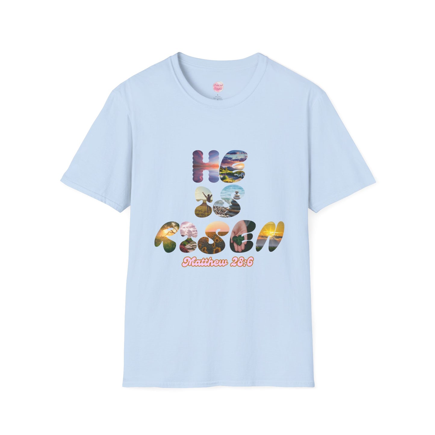 He is Risen Bible Quote Unisex T-Shirt - American Made Christian Scripture Soft Tee
