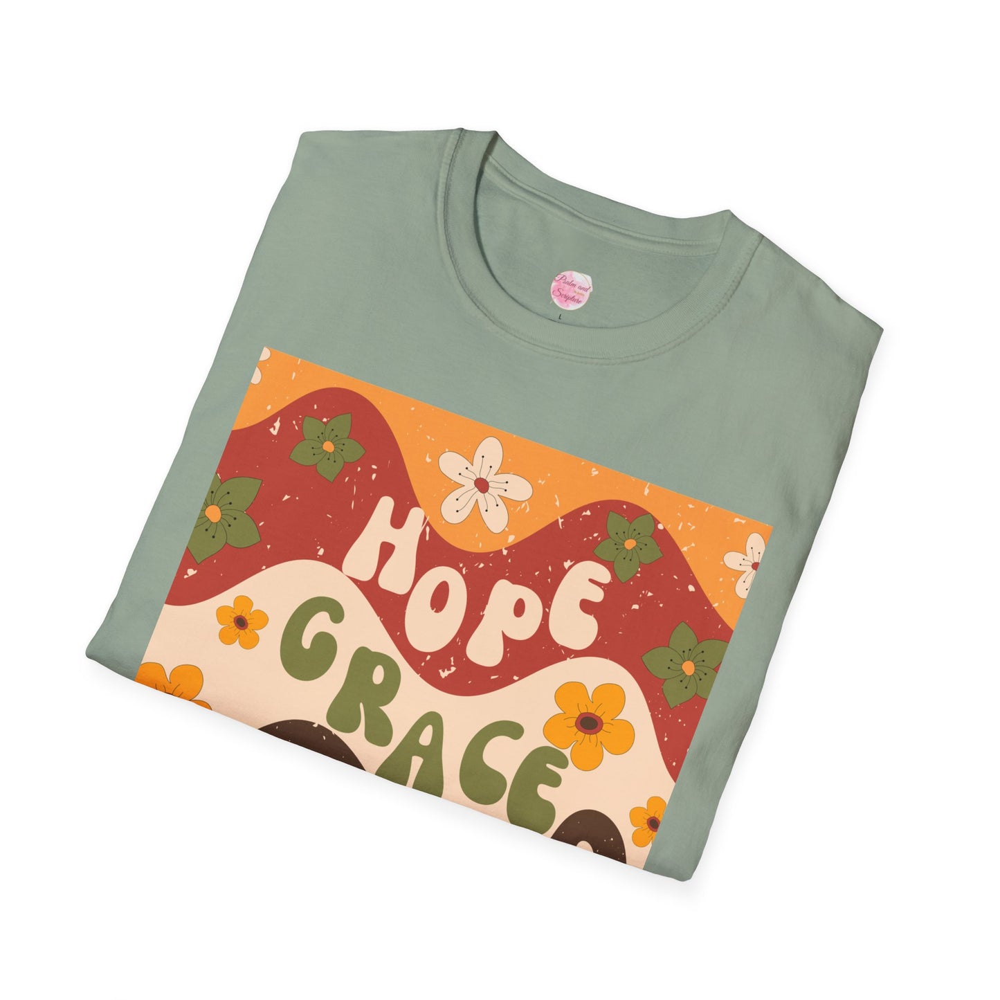 Christian Hope, Love, Grace Unisex T-Shirt