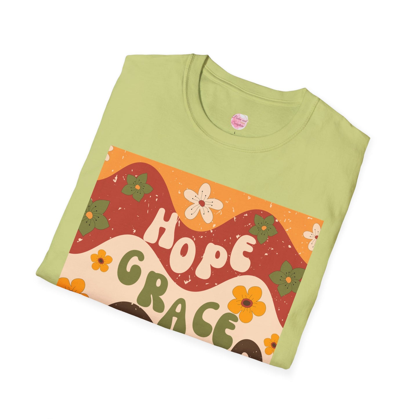 Christian Hope, Love, Grace Unisex T-Shirt