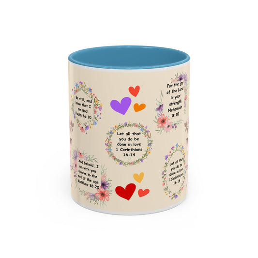 Flowers Accent Coffee Mug (11, 15oz)