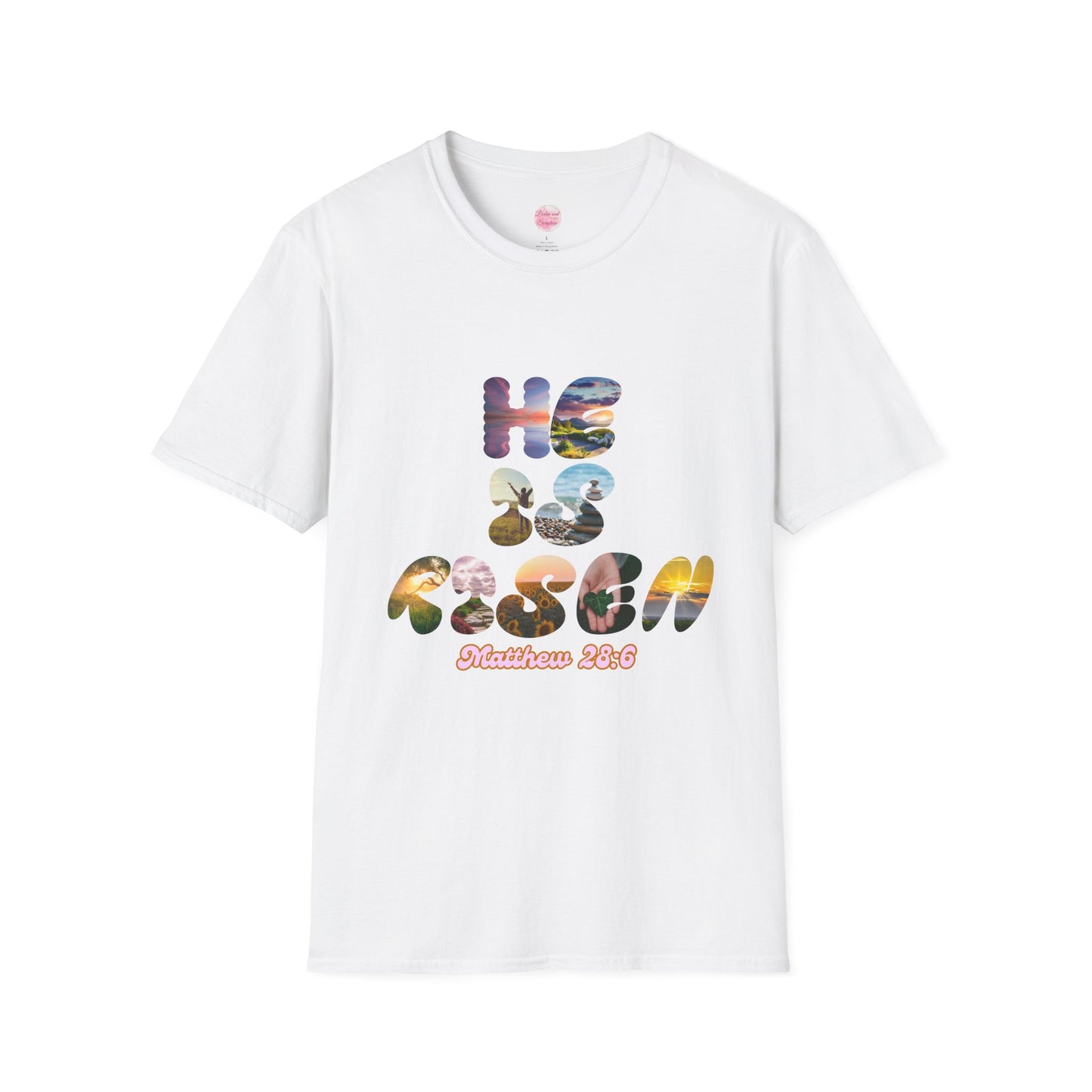 He is Risen Bible Quote Unisex T-Shirt - American Made Christian Scripture Soft Tee