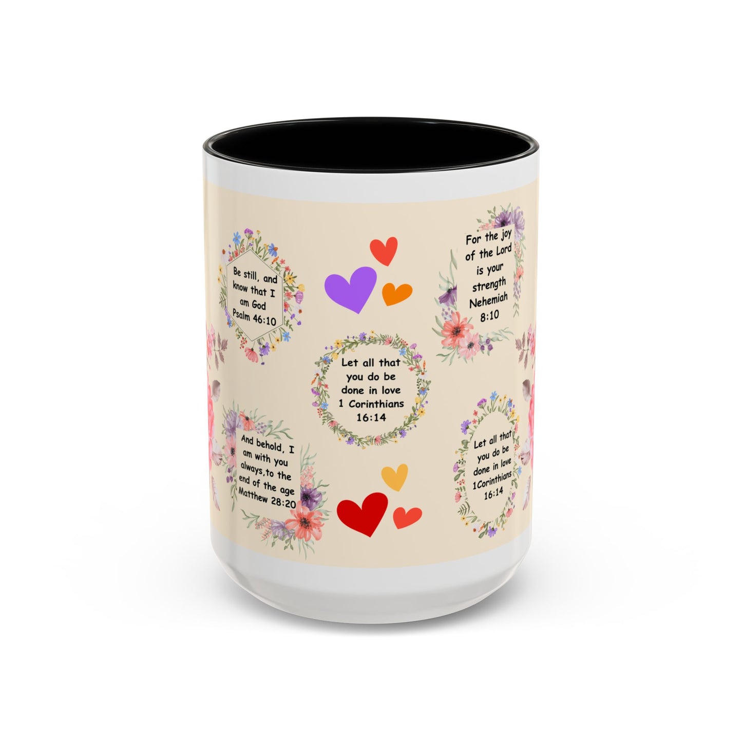 Flowers Accent Coffee Mug (11, 15oz)