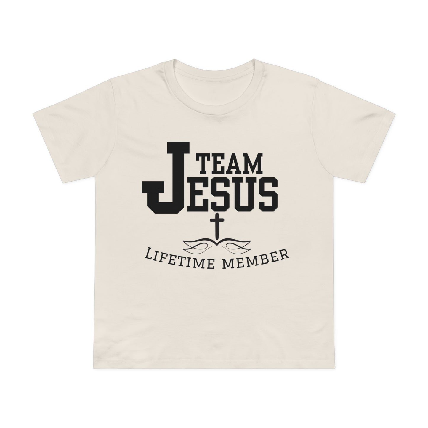 Women's Tee - Team Jesus Faithful Christian Praise Fun Tone
