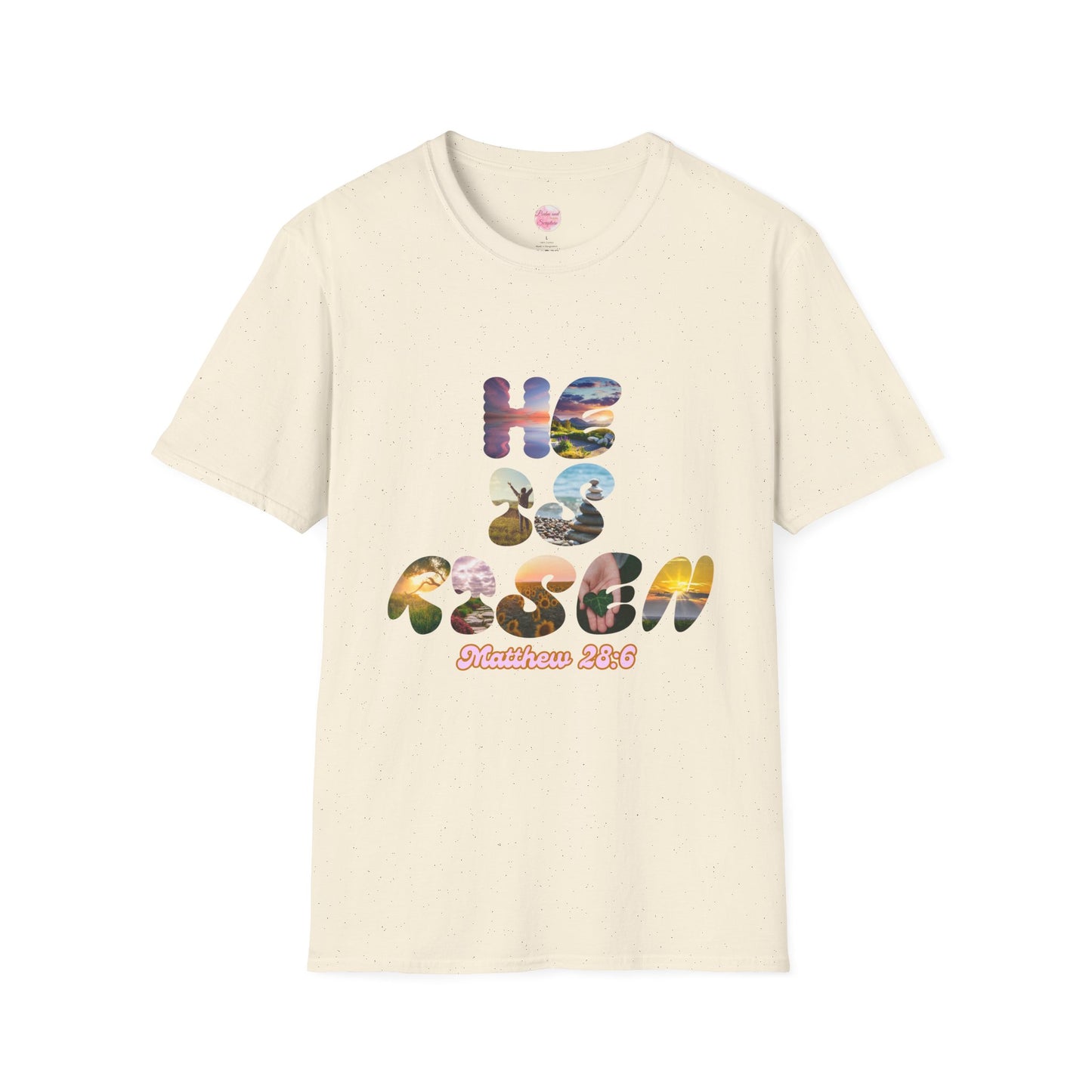 He is Risen Bible Quote Unisex T-Shirt - American Made Christian Scripture Soft Tee