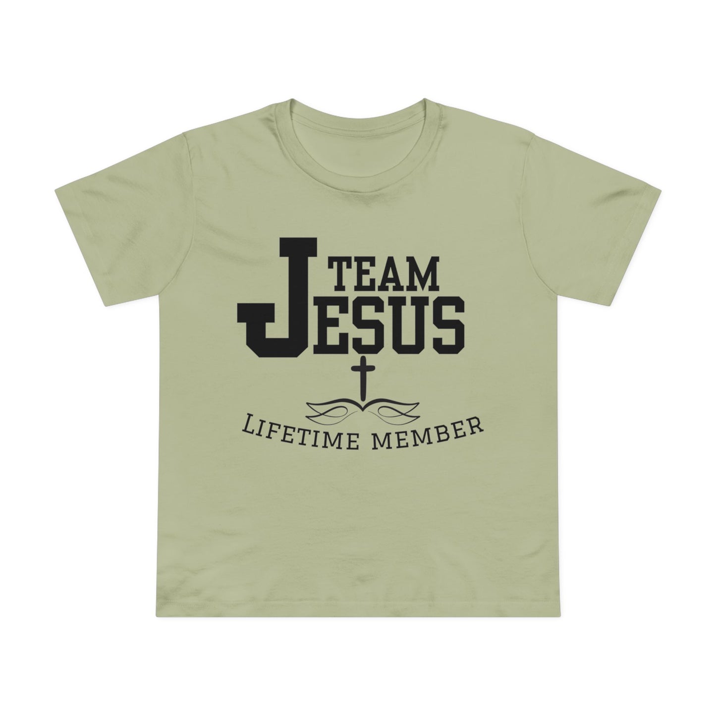 Women's Tee - Team Jesus Faithful Christian Praise Fun Tone