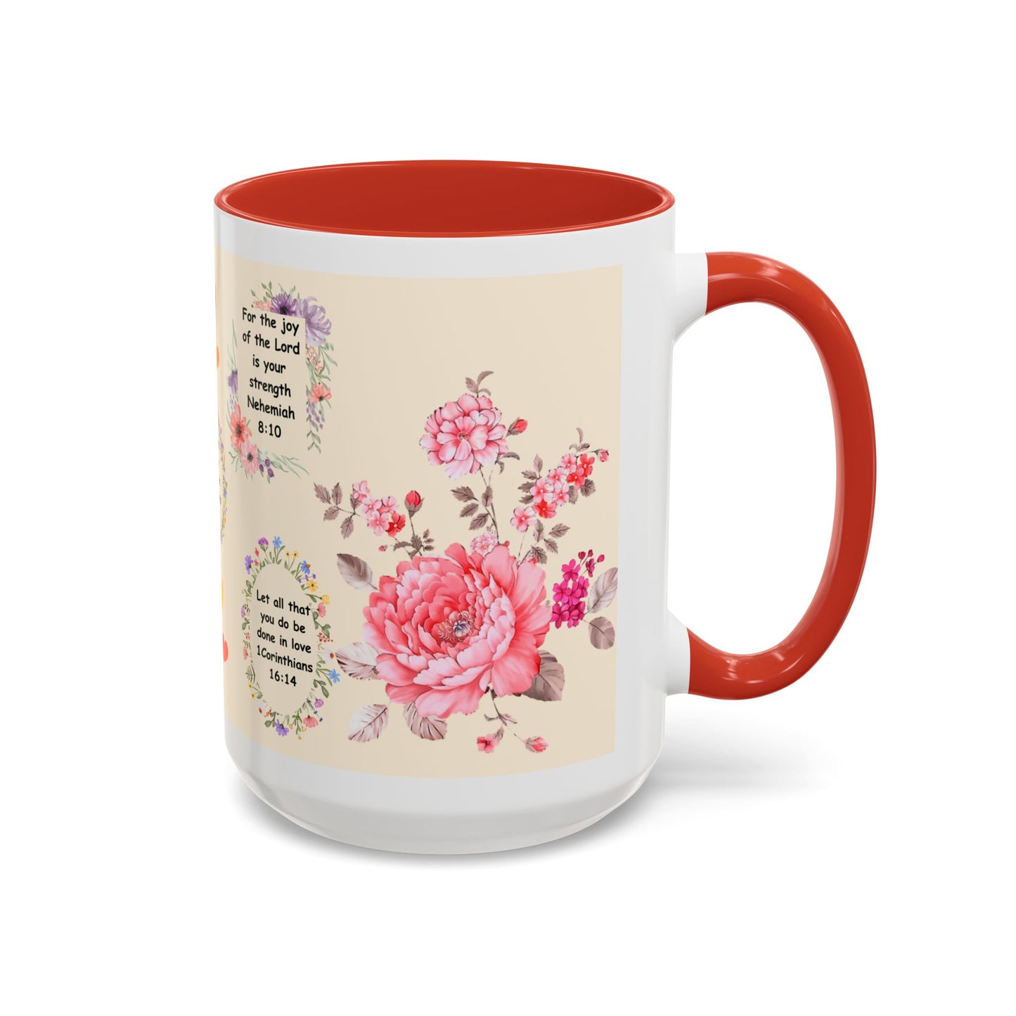 Flowers Accent Coffee Mug (11, 15oz)