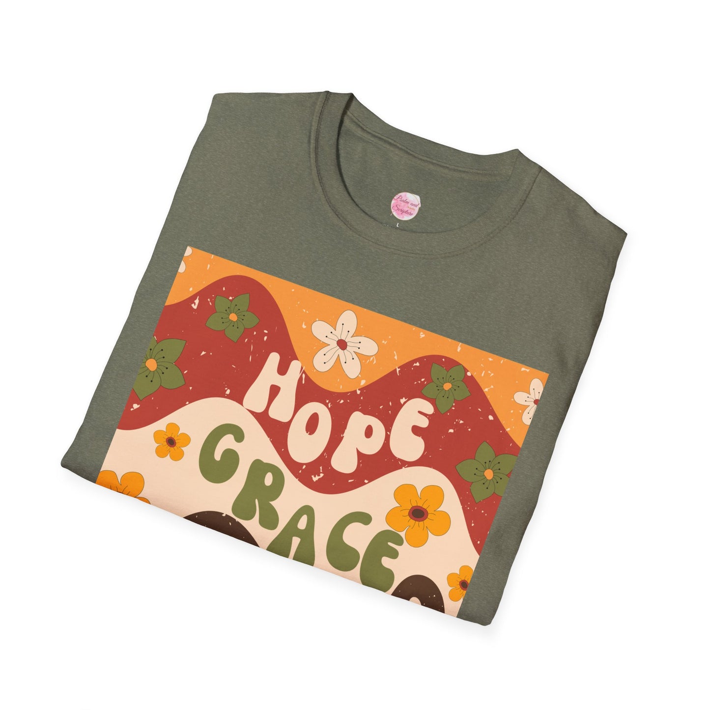 Christian Hope, Love, Grace Unisex T-Shirt