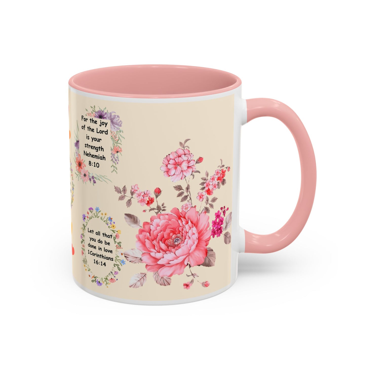 Flowers Accent Coffee Mug (11, 15oz)