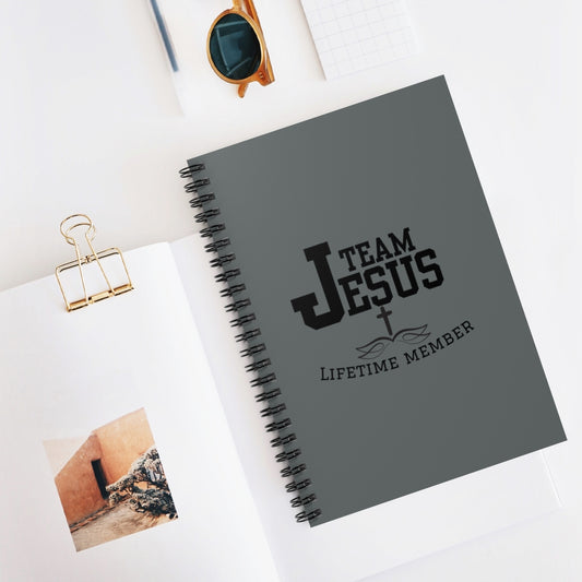 Team Jesus Ruled Line Faith Spiral Notebook